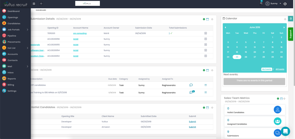 screenshot of Vultus Recruit